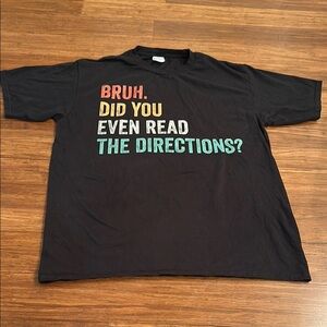 Black Graphic T-Shirt Sz L